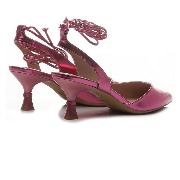 LIU JO № 36 – Дамски кожени сандали "FUCHSIA METALLIC" нови с кутия