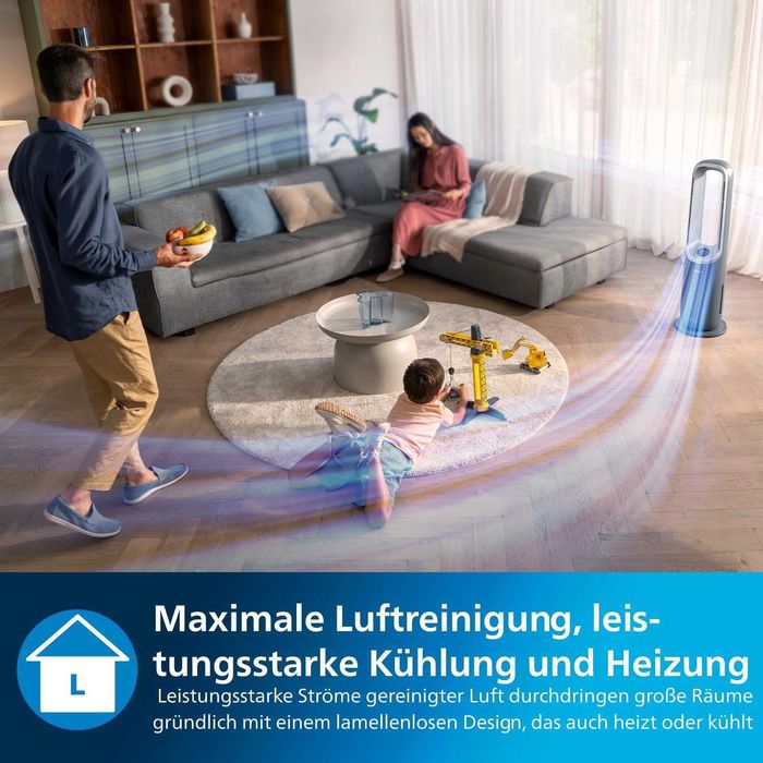 Пречиствател Вентилатор Отоплител за Въздух Philips - AMF870/15, HEPA