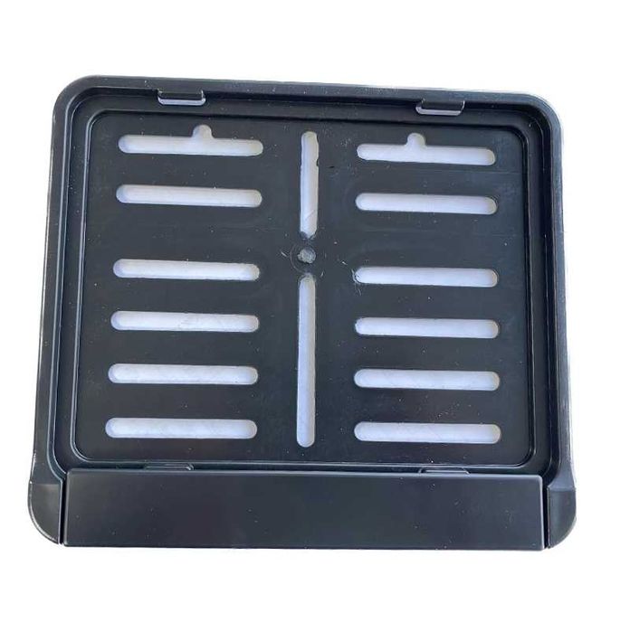 Стойка за регистрационен номер, За мотор, АТВ, PVC, 16 x 20см, Черен