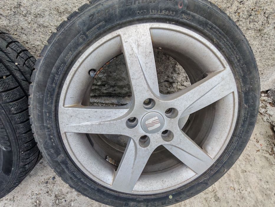 Jante originale Seat 5x112 R17 anvelope 225.45 17 all season DOT 2023