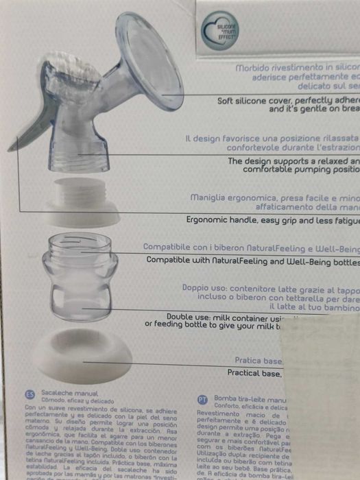 Pompa de sân manuală Chicco NaturalFeeling