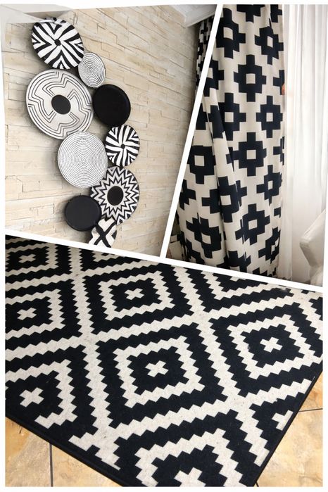 Draperii model geometric,covoare