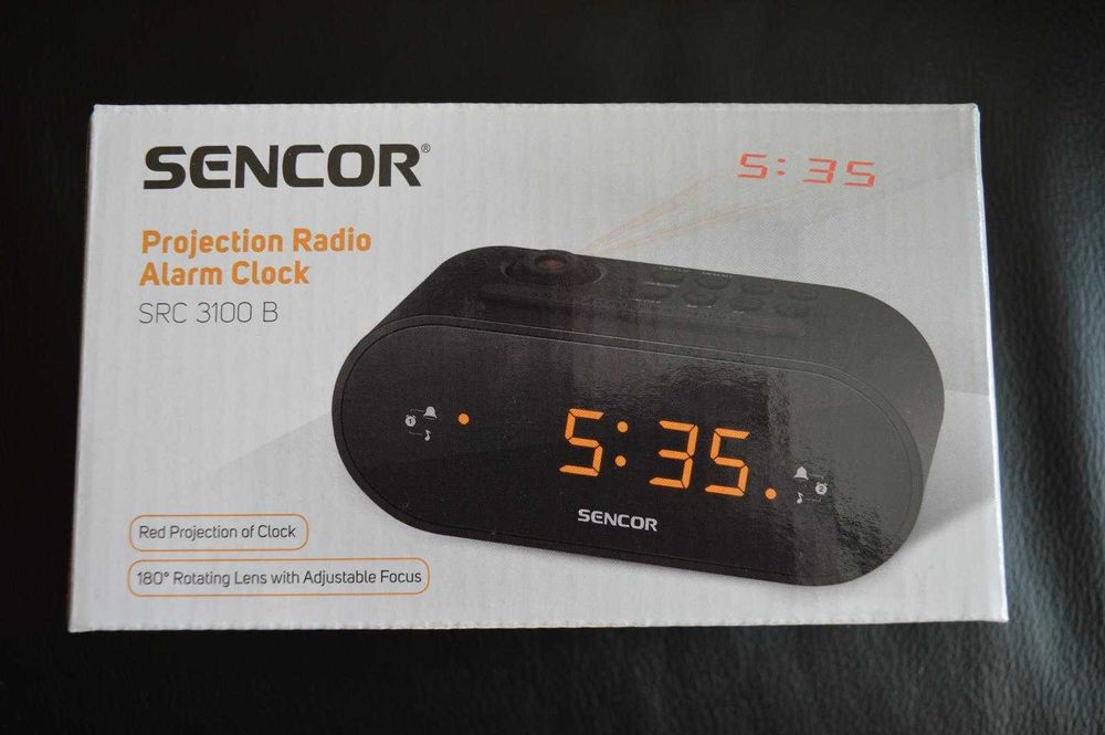 Цифрово радио часовник с прожекция