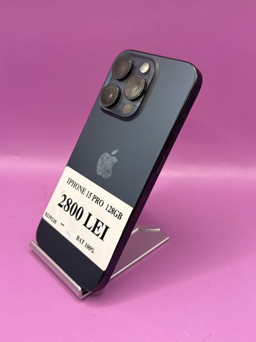 Iphone 15 pro 128 GB BAT 100% •Matei Amanet Crangasi   8239