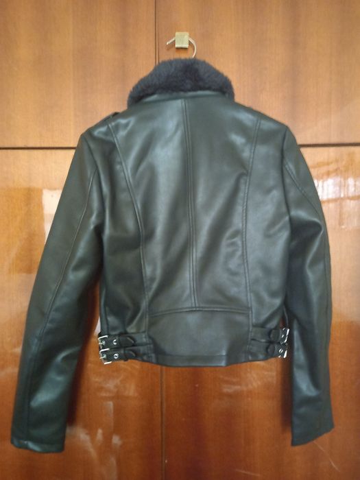 GATE Байкерско яке с изкуствена козина ново. Размер С.