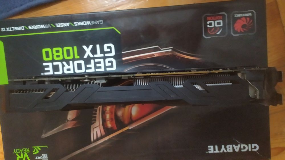 Игровая видеокарта Gigabyte GTX 1080 8GB (Отличное состояние, коробка)