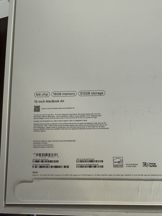 MacBook Air 15-inch M4 chip 512GB