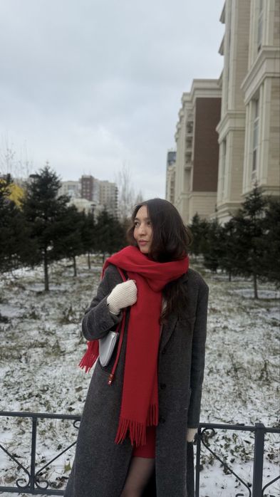 Zara пальто темно-серое