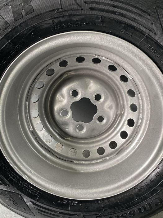 Jante 14 roti VW Transporter T1 T2 T3, jante Oe anv Noi 185HR14 white wall