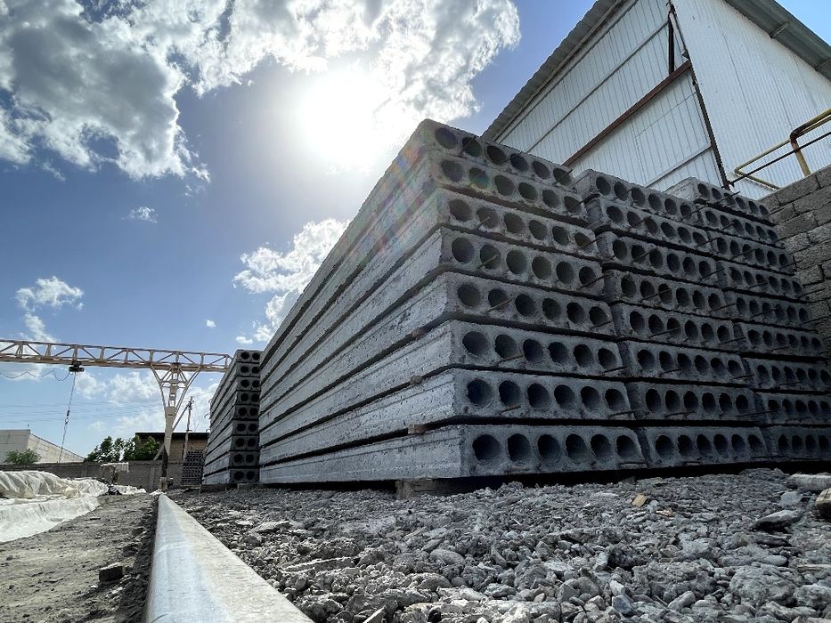 Пустотные плиты и товарный бетон на тер-ии Города и области Ташкента