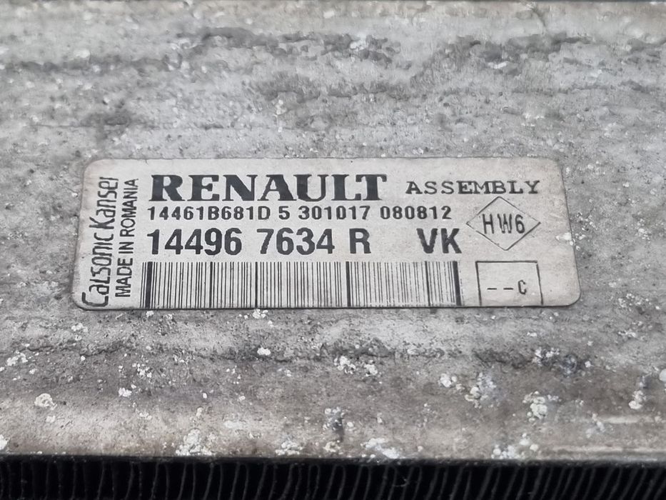 Radiator intercooler Dacia Dacia Logan II MCV Facelift 2017 1.5 DCI 2016 - 2020 90CP 1461CC Manuala K9K 612 K9K 626 (1606)  Garantie