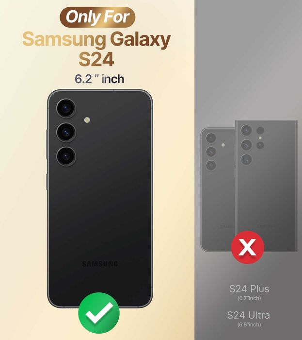 Husă Samsung Galaxy S24 Albă cu Inel Suport (Ring Holder), Nouă, Nesigilată, în Cutie