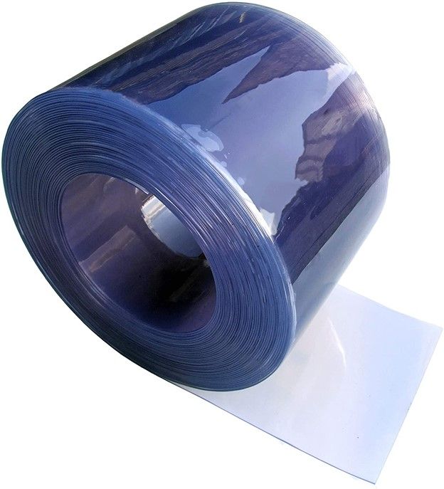 Lamele din PVC transparent pentru perdele industriale, 200 x 2mm x 50m