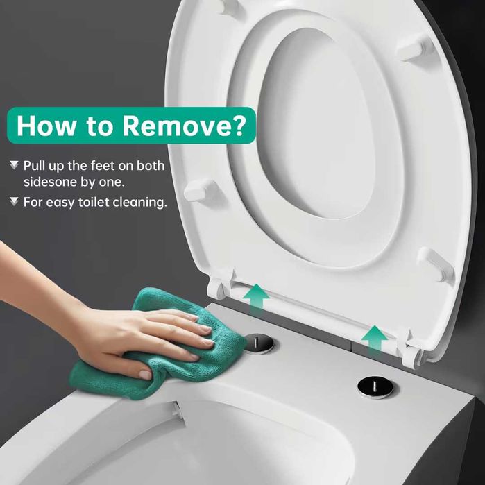 Capacul de toaletă PUKANIUM - închidere lentă și scaun pentru copii