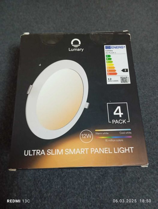 LED 4броя лед луни 12W с WIFI,16милиона цвята.