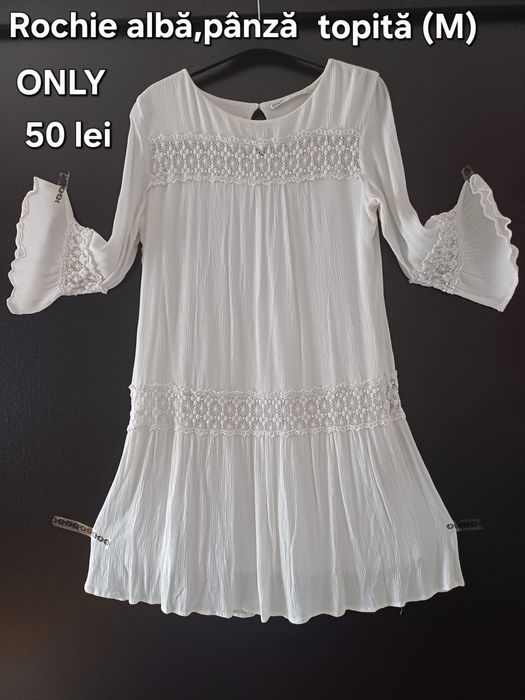 Rochii albe damă M/L( pânză topită)
