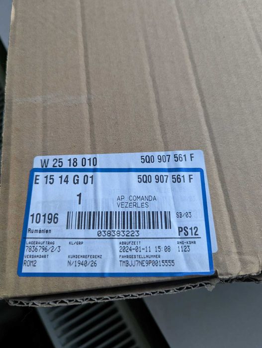 Distronic senzor radar ACC Skoda Octavia 3 (2013-2017) (5E5) cu suport