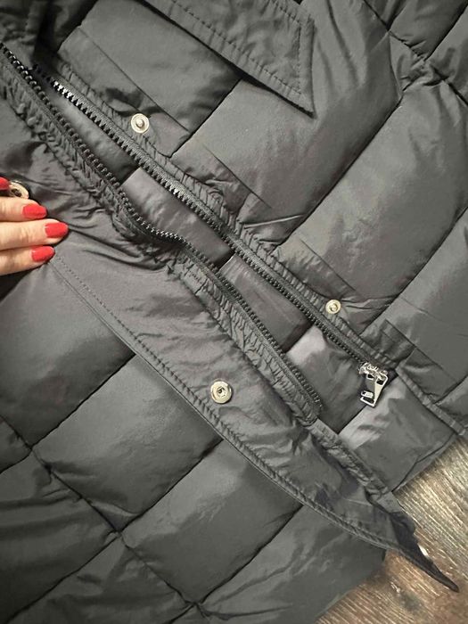 Geacă lunga, model actual de iarna