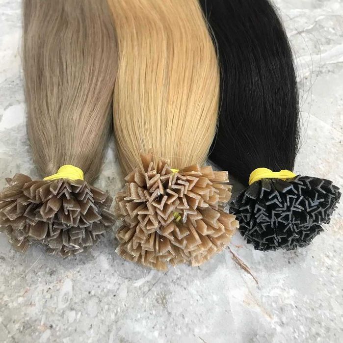 Перфектна дължина и обем с кератинови кичури от естествена коса.