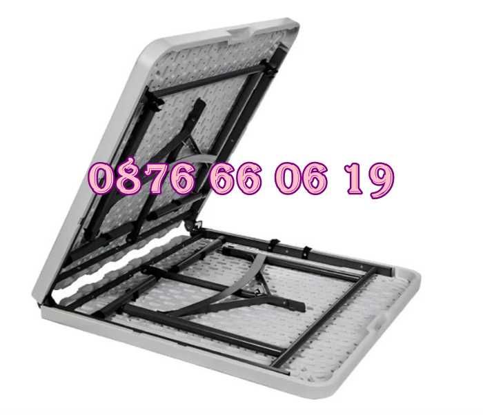 Сгъваема маса за кетъринг, градинска маса 180/74 см , къмпинг маса