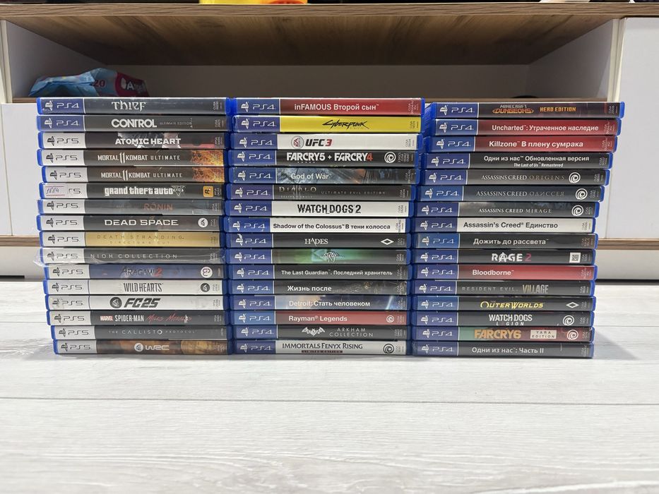Продам диски на PS5 PS4