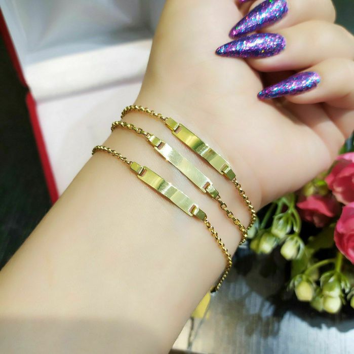 Золотой детский браслет. Золото 585. Доставка.