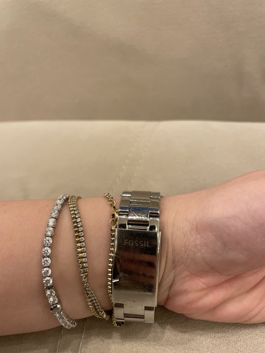 Ceas dama Fossil Cecile argintiu