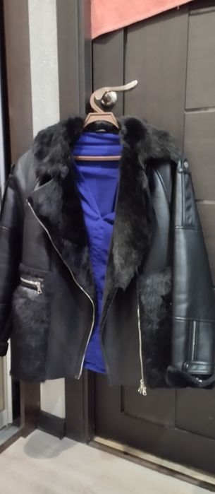 Дублёнка кожаная размер М