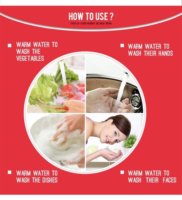 Смесител за вода с мигновено загряване 3000W – За плот или За стена