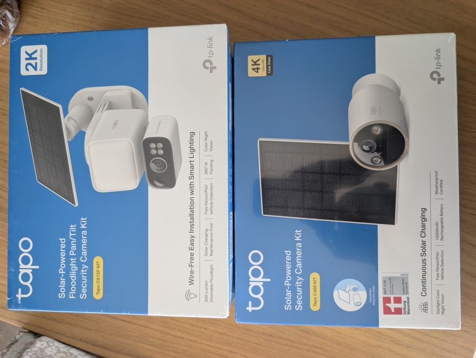 SIGILAT - Camera Supraveghere Tapo C460 Kit Solar si Tapo C615F Kit Solar