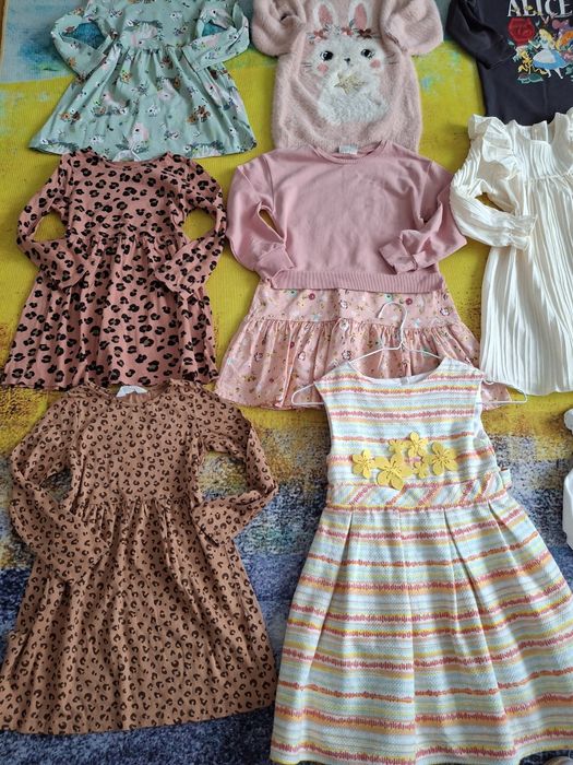 Lot 110-116 cm rochii fete Zara Next