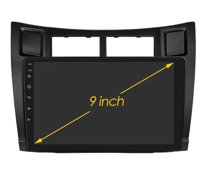 Мултимедия 9″ Android 13 за Toyota Yaris II навигация Carplay RDS DSP