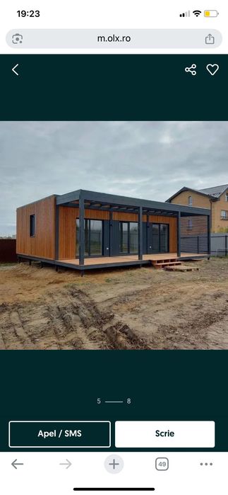 Casute pe structura metalica, modulare, casute moderne la cheie.