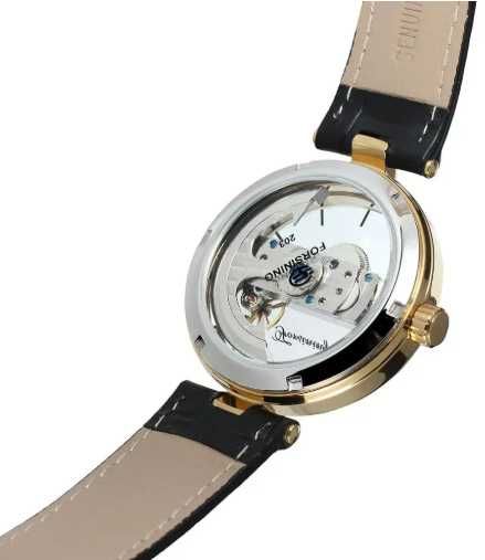 Мужские автоматические часы Forsining Skeleton, водонепроницаемые, ch1