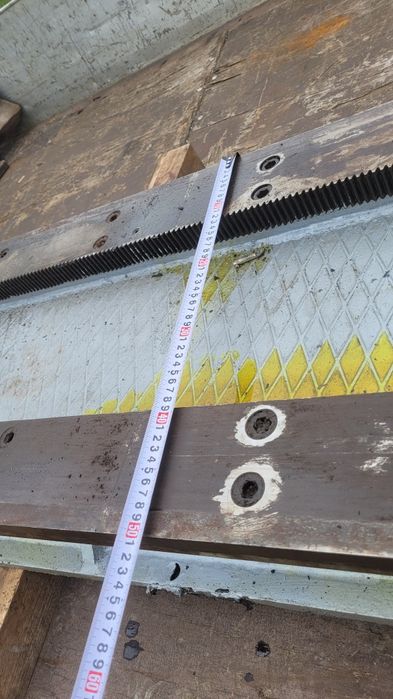 glisiera masa rectificata de precizie suport cu cremaliera si carucior