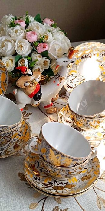 Статуэтка винтажная Потеха Скоморох на козе Дулево