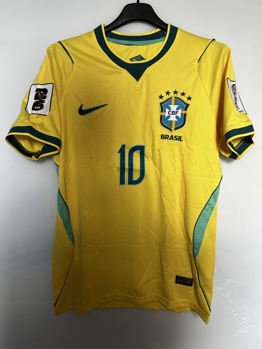 Tricou de fotbal Neymar Galben