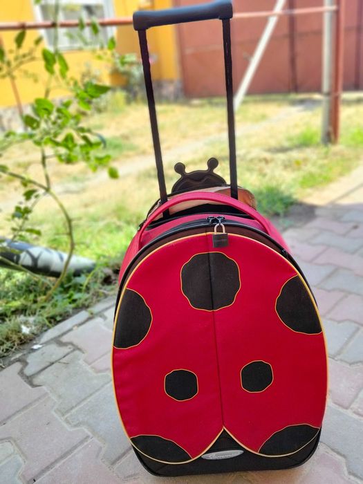 Troller copii Samsonite Sammies Gărgăriță, stare impecabilă, 50x38x20 cm: