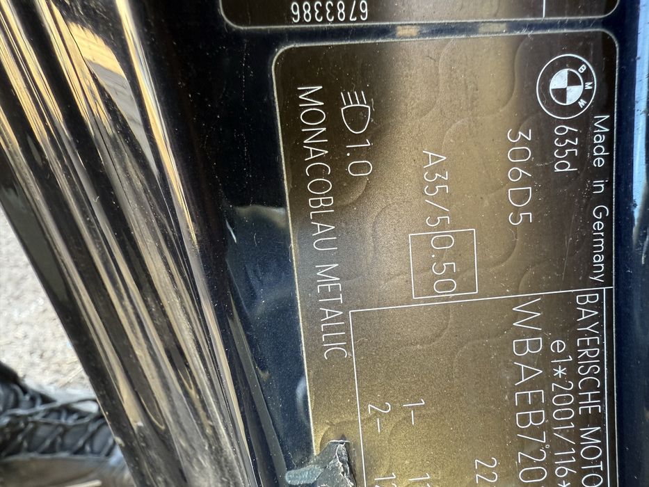 Бмв е63 е64 преден капак