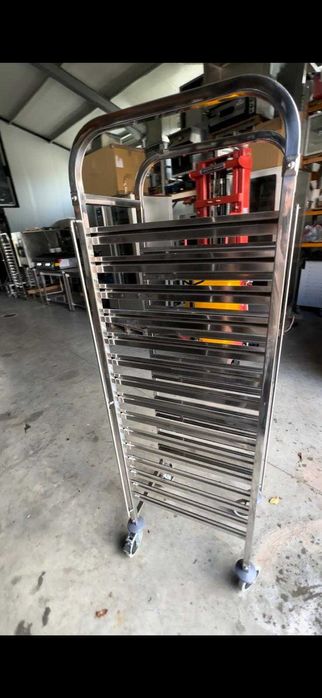 Carucior tavi inox tavi GN1/1 + masa inox 1800x700 noi