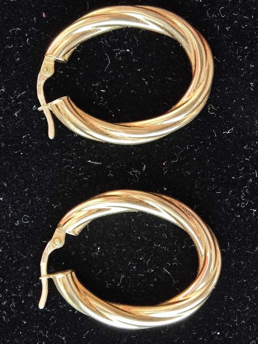Cercei noi aur 18 k-3.35 gr