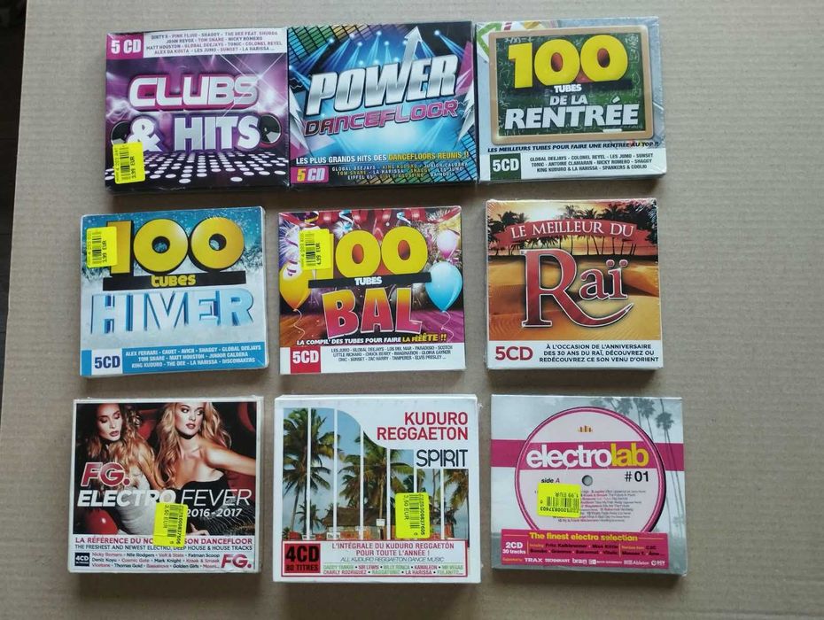 Mega-Pachet 9 Boxseturi (40 CD-uri SIGILATE) - Pop, Dance, Electro Club & Raï
