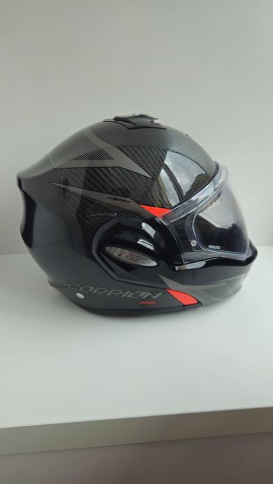 Casca moto Scorpion EXO-Tech + vizieră fumurie – stare foarte bună