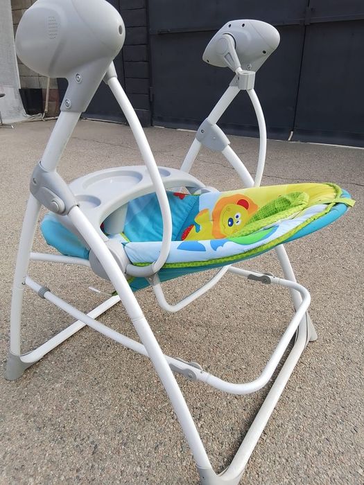 Детский шезлонг качалка стульчик