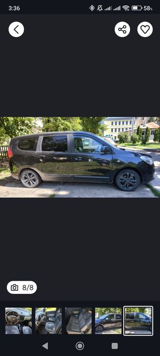 Vand dacia lodgy 5 locuri 1.2 cp 115