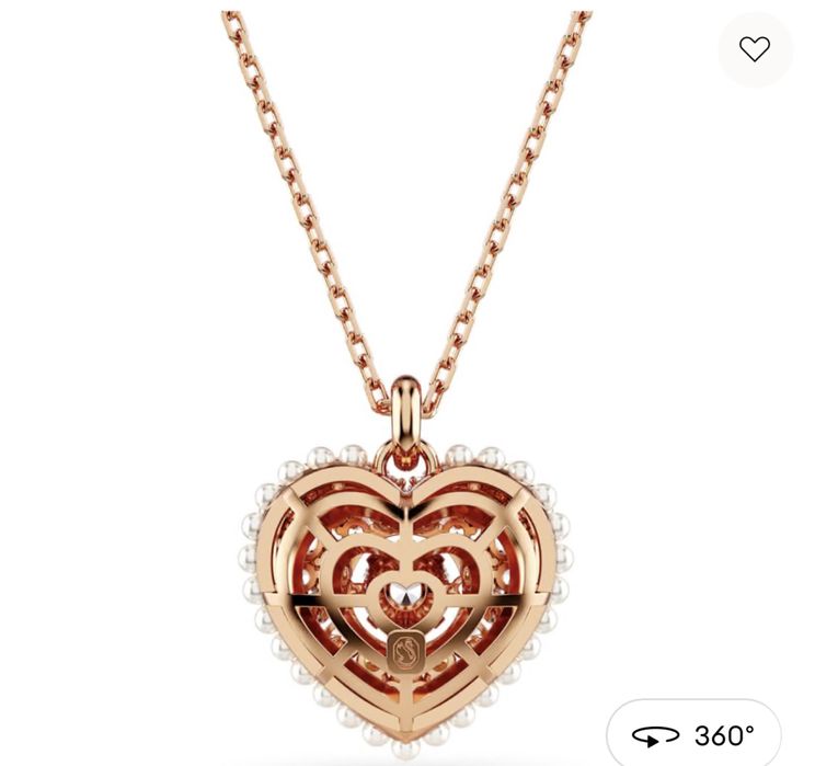 Колие Swarovski Idyllia – розово злато