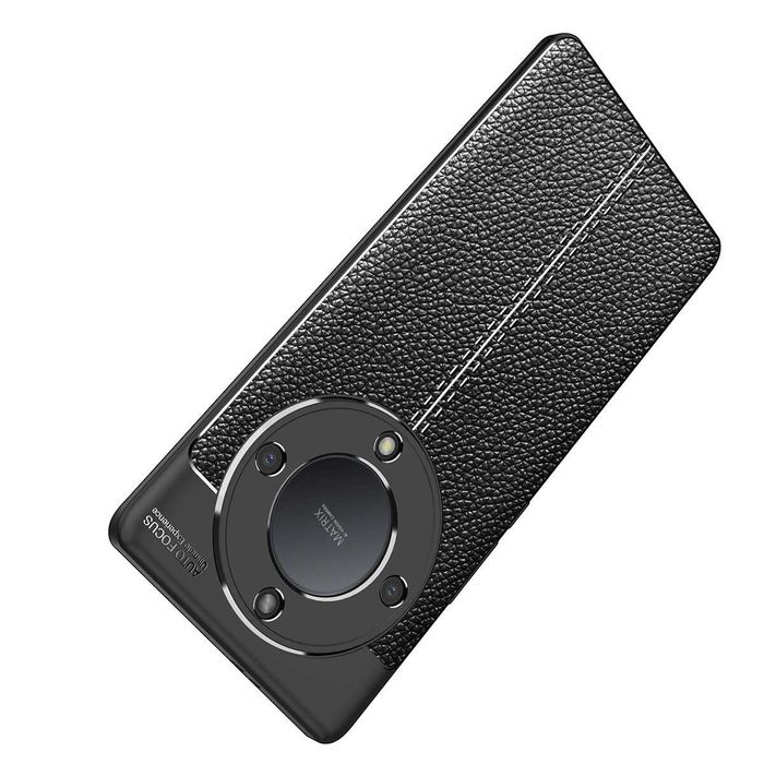 Honor Magic6 Lite / Magic5 Lite - Луксозен Кожен Кейс Гръб AF