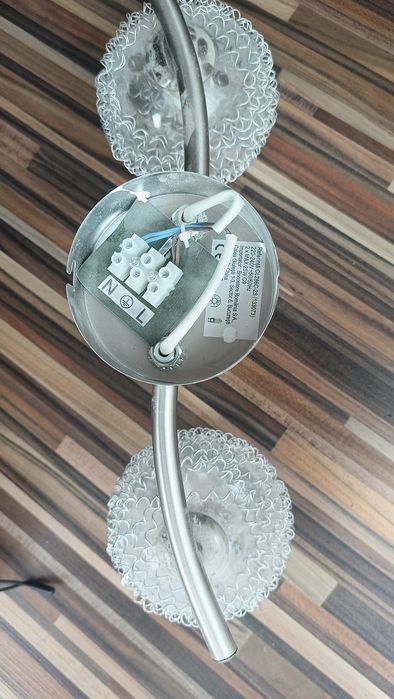 Lustră cameră cu doua halogene/leduri