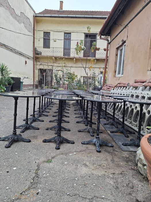 Mese fonta cu blat din granit