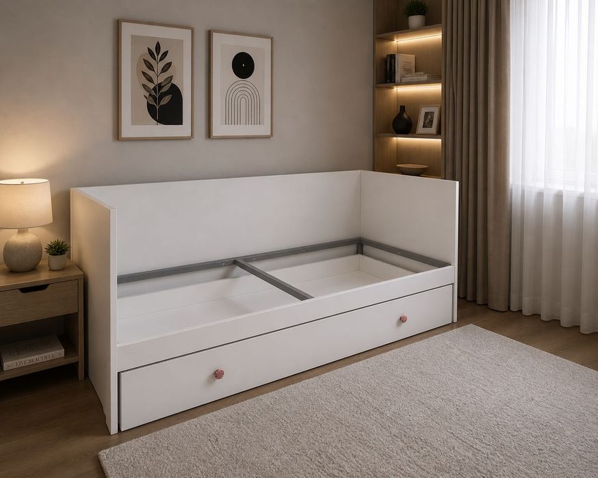 Pat mdf cu saltele incluse divan